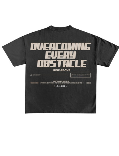 Black ‘Overcoming Every Obstacle’ T-shirt (Unisex)