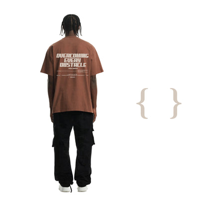 Brown ‘Overcoming Every Obstacle’ T-shirt (Unisex)